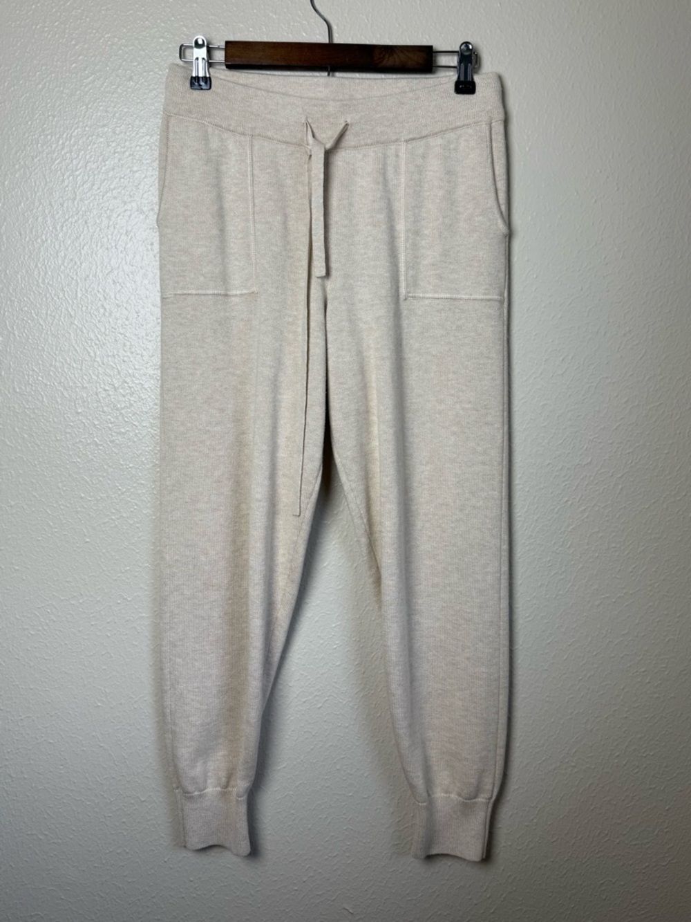 J. Crew cotton cashmere blend knit joggers